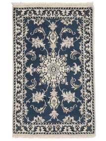 54X87 絨毯 オリエンタル ナイン ブラック/ダークグレー (ウール, ペルシャ/イラン) Carpetvista