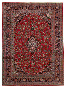 Dywan Orientalny Keszan 285X385 Ciemnoczerwony/Czarny Duży (Wełna, Persja/Iran)