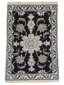  Nain Rug 57X90 Persian Wool Black/Dark Grey Small Carpetvista
