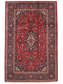  Keshan Rug 198X306 Persian Wool Dark Red/Black Carpetvista