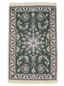 60X90 Nain Rug Oriental Black/Dark Grey (Wool, Persia/Iran) Carpetvista