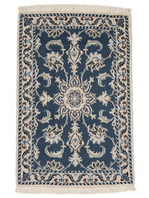 60X90 絨毯 オリエンタル ナイン ブラック/ダークグレー (ウール, ペルシャ/イラン) Carpetvista