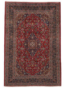  Orientalsk Kashmar Teppe 200X295 Svart/Mørk Rød Ull, Persia/Iran Carpetvista