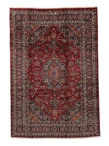  Mashad Rug 200X290 Persian Wool Black/Dark Red 