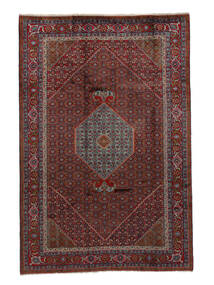 205X305 Ardebil Teppich Orientalischer Schwarz/Dunkelrot (Wolle, Persien/Iran) Carpetvista