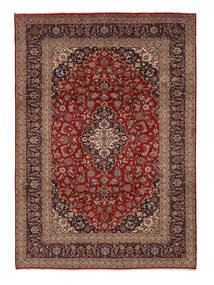  Persischer Keshan Teppich 250X355 Dunkelrot/Braun Großer (Wolle, Persien/Iran)