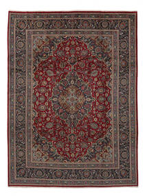 250X350 絨毯 オリエンタル カシャン ブラック/茶色 大きな (ウール, ペルシャ/イラン) Carpetvista
