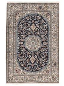197X300 Nain Rug Oriental Brown/Black (Wool, Persia/Iran) Carpetvista