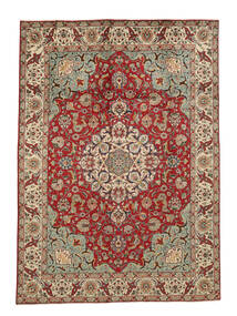 245X342 Alfombra Oriental Tabriz Rojo Oscuro/Marrón (Lana, Persia/Irán) Carpetvista
