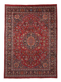  Orientalischer Maschad Teppich 248X340 Dunkelrot/Schwarz Wolle, Persien/Iran Carpetvista