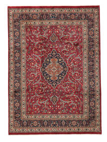 247X345 Maschad Teppich Orientalischer Dunkelrot/Braun (Wolle, Persien/Iran) Carpetvista