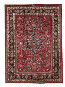  Orientalischer Maschad Teppich 245X340 Dunkelrot/Schwarz Wolle, Persien/Iran Carpetvista