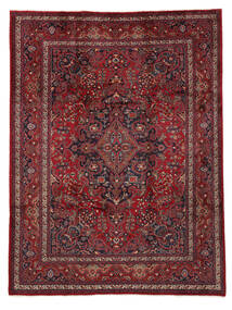 絨毯 マシュハド 260X345 ダークレッド/ブラック 大きな (ウール, ペルシャ/イラン)