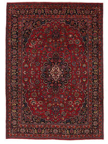 250X355 Dywan Orientalny Meszhed Czarny/Ciemnoczerwony Duży (Wełna, Persja/Iran) Carpetvista
