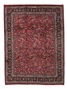  255X335 Maschad Teppich Schwarz/Dunkelrot Persien/Iran Carpetvista