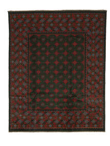  Afghan Fine Matot 199X248 Villamatto Musta/Tummanpunainen Matto Carpetvista