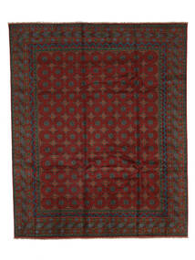  Afghan Fine Covor 246X301 Negru/Dark Red Carpetvista