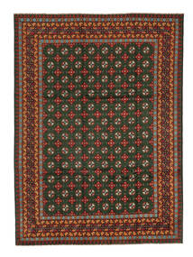 251X343 Tapete Oriental Afegão Fine Preto/Vermelho Escuro Grande (Lã, Afeganistão) Carpetvista