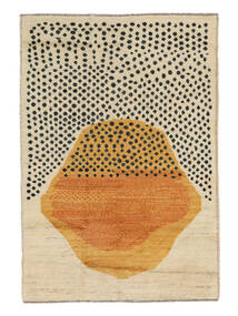 119X173 Contemporary Design Rug Modern Orange/Brown (Wool, Afghanistan) Carpetvista