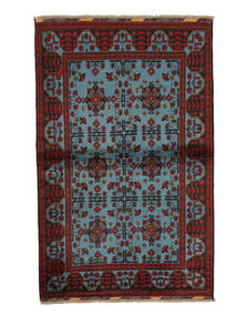 100X160 Kunduz Rug Oriental Black/Dark Red (Wool, Afghanistan) Carpetvista