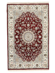 115X180 Nain Indisch Teppich Orientalischer Beige/Schwarz (Wolle, Indien) Carpetvista