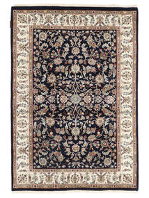 128X184 絨毯 オリエンタル ナイン インド 茶色/ブラック ( インド) Carpetvista