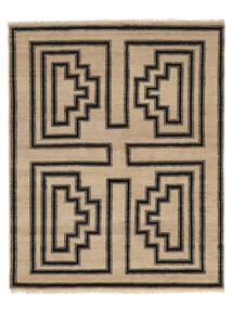 244X304 Grass Teppich Moderner Orange/Schwarz (Wolle, Indien) Carpetvista