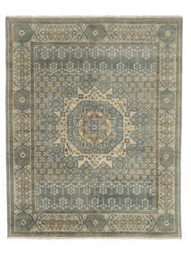 絨毯 オリエンタル ウサク インド 244X304 グリーン/ダークイエロー (ウール, インド)