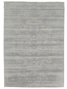 204X292 Wool/Bambusilk Loom - Indo Rug Modern Grey/Dark Grey ( India) Carpetvista