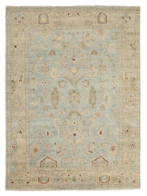 275X371 Usak Indisch Teppich Orientalischer Grün/Orange Großer (Wolle, Indien) Carpetvista