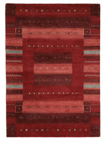 170X243 Tapete Gabbeh Loribaft Moderno Vermelho Escuro/Preto (Lã, Índia) Carpetvista