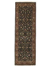  Sarouk American Rug 81X239 Wool Black/Brown Small Carpetvista