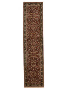 絨毯 オリエンタル サルーク American 86X362 廊下 カーペット ブラック/茶色 (ウール, インド)