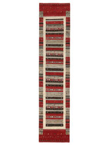 78X355 Gabbeh Loribaft Matot Matto Moderni Käytävämatto Tummanpunainen/Ruskea (Villa, Intia) Carpetvista