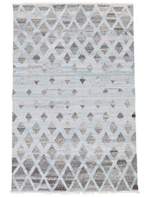  160X230 Pet Yarn Kelim Teppich Grau/Blau Indien Carpetvista