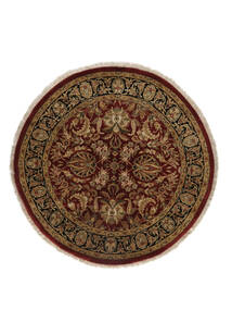  Oriental Sarouk American Rug Ø 128 Round Black/Brown Wool, India Carpetvista