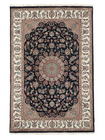 126X190 絨毯 オリエンタル ナイン インド ブラック/茶色 ( インド) Carpetvista
