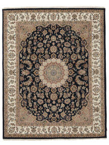 197X249 絨毯 オリエンタル ナイン インド 茶色/ブラック ( インド) Carpetvista