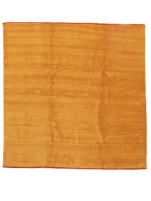  250X250 Handloom Fringes Teppich Quadratisch Braun/Orange Indien Carpetvista
