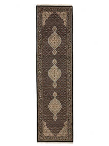 絨毯 オリエンタル タブリーズ Royal 84X310 廊下 カーペット 茶色/ブラック (ウール, インド)
