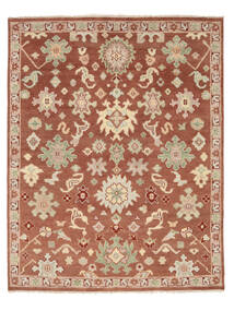 Usak Indisch Teppich 238X303 Braun/Dunkelrot Wolle, Indien Carpetvista