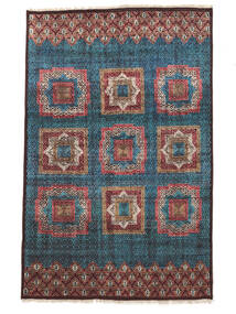 178X275 Tapete Grass Moderno Preto/Vermelho Escuro (Lã, Índia) Carpetvista