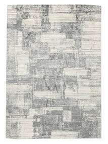 絨毯 Wool/Bambusilk Loom - Indo 173X244 グレー/ダークグレー (ウール, インド)