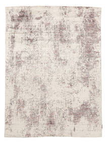  Wool/Bambusilk Loom - Indo 176X240 ウール 絨毯 ベージュ/茶色 Carpetvista