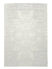絨毯 Wool/Bambusilk Loom - Indo 199X293 グリーン/グレー ( インド)