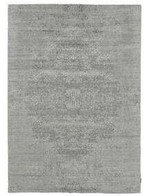  Wool/Bambusilk Loom - Indo 203X293 Dunkelgrau/Grau Teppich Carpetvista
