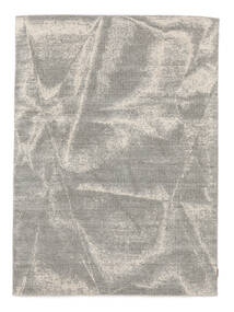 170X235 Wool/Bambusilk Loom - Indo Matto Moderni Tummankeltainen/Tummanharmaa ( Intia) Carpetvista