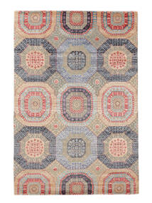 160X240 Contemporary Design Teppich Moderner Braun/Orange ( Indien) Carpetvista