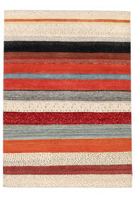 174X243 Gabbeh Loribaft Teppich Moderner Beige/Rot (Wolle, Indien) Carpetvista