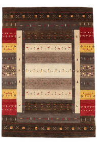 Gabbeh Loribaft Teppich 167X238 Schwarz/Braun Wolle, Indien Carpetvista